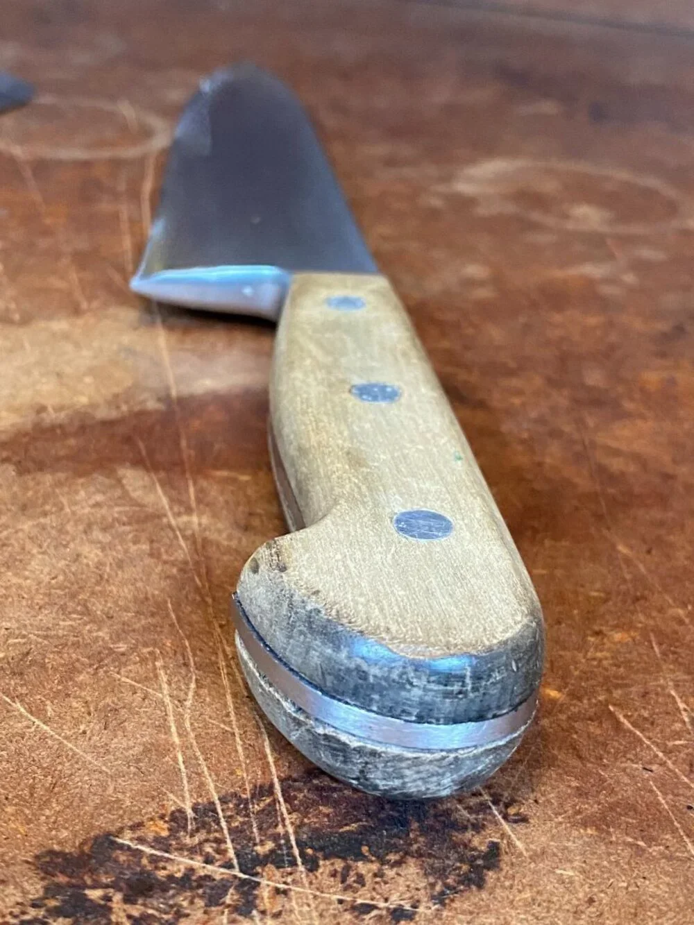 Vintage German ZWILLING J.A. Henckels 9” Chef Knife FRIODUR Serrated Bread